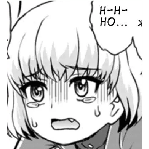 😰 Стикер «Katyusha ("Girls und Panzer")» для Telegram