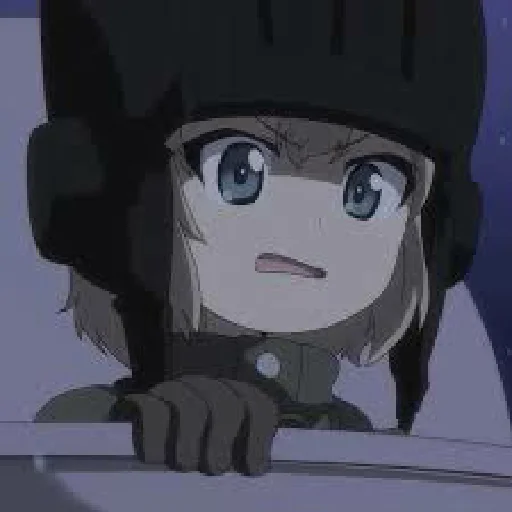 😰 Стикер «Katyusha ("Girls und Panzer")» для Telegram