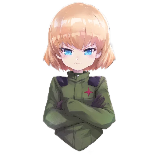 😎 Стикер «Katyusha ("Girls und Panzer")» для Telegram