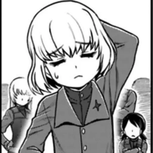 😰 Стикер «Katyusha ("Girls und Panzer")» для Telegram