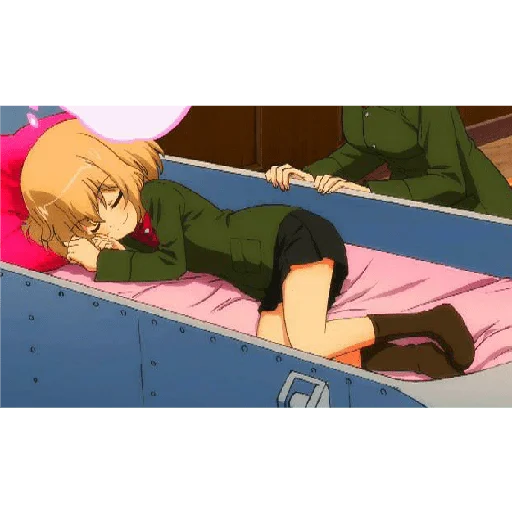 😴 Стикер «Katyusha ("Girls und Panzer")» для Telegram