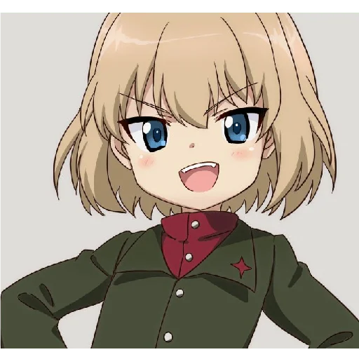 😎 Стикер «Katyusha ("Girls und Panzer")» для Telegram