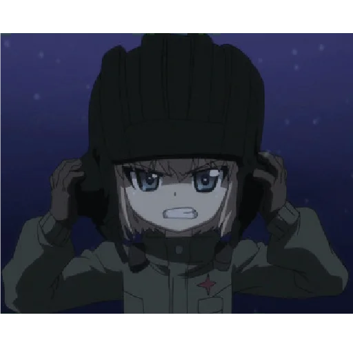 😤 Стикер «Katyusha ("Girls und Panzer")» для Telegram