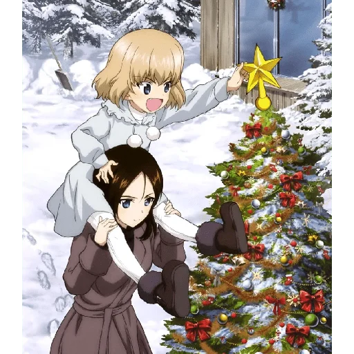 🎄 Стикер «Katyusha Girls und Panzer» для Telegram
