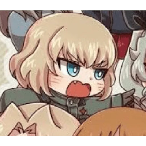 😠 Стикер «Katyusha Girls und Panzer» для Telegram