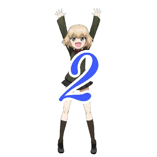 Стикерпак Katyusha ("Girls und Panzer") Part 2 для Telegram