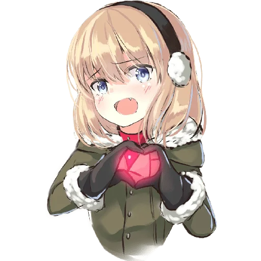 🫶 Стикер «Katyusha ("Girls und Panzer") Part 2» для Telegram