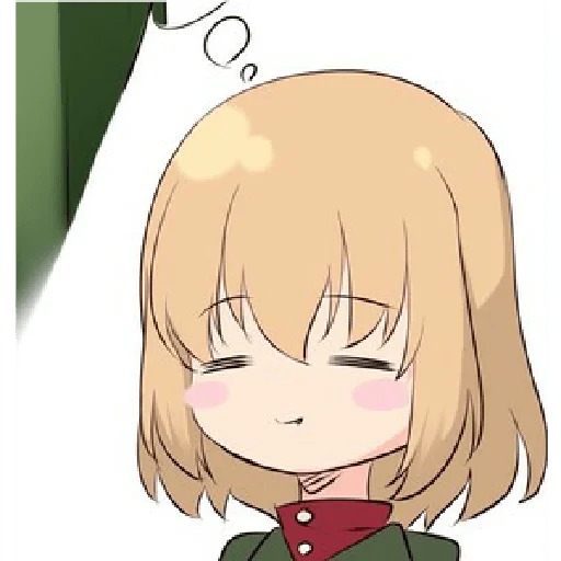 ☺️ Стикер «Katyusha ("Girls und Panzer") part 3» для Telegram