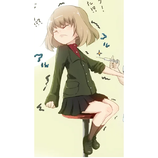 🫣 Стикер «Katyusha ("Girls und Panzer") part 3» для Telegram