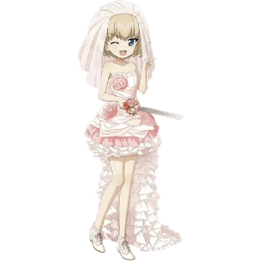 👰‍♀ Стикер «Katyusha ("Girls und Panzer") part 3» для Telegram