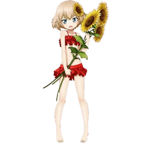 🌻 Стикер «Katyusha ("Girls und Panzer") part 3» для Telegram