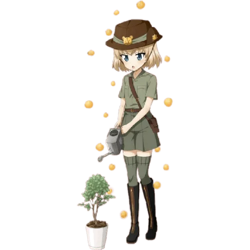 🌳 Стикер «Katyusha ("Girls und Panzer") part 3» для Telegram
