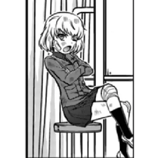 🤨 Стикер «Katyusha ("Girls und Panzer") part 3» для Telegram