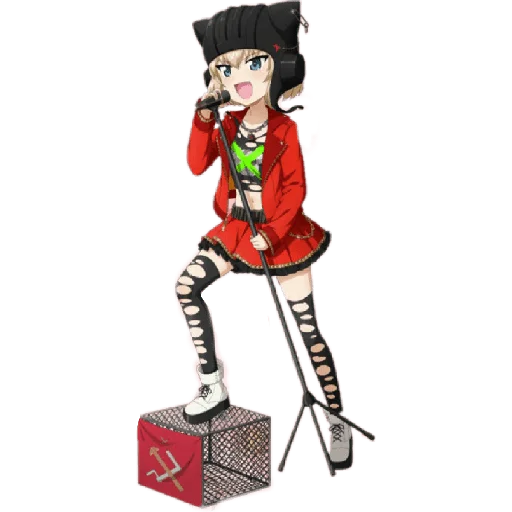 🎤 Стикер «Katyusha ("Girls und Panzer") part 3» для Telegram