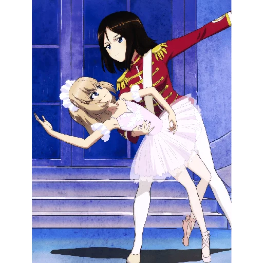 🩰 Стикер «Katyusha ("Girls und Panzer") part 3» для Telegram