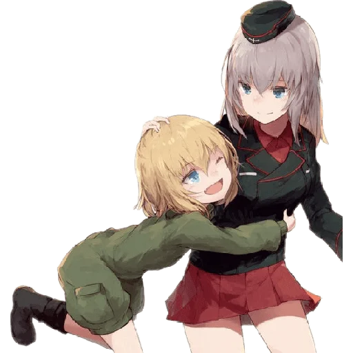 🤗 Стикер «Katyusha ("Girls und Panzer") part 3» для Telegram
