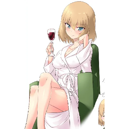 🍷 Стикер «Katyusha ("Girls und Panzer") part 3» для Telegram