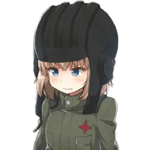 😣 Стикер «Katyusha ("Girls und Panzer") part 3» для Telegram