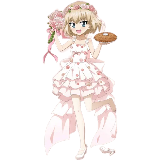 👰‍♀ Стикер «Katyusha ("Girls und Panzer") part 3» для Telegram
