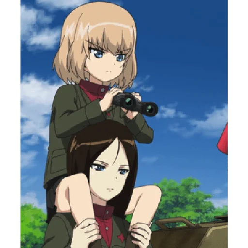 👀 Стикер «Katyusha ("Girls und Panzer") part 3» для Telegram