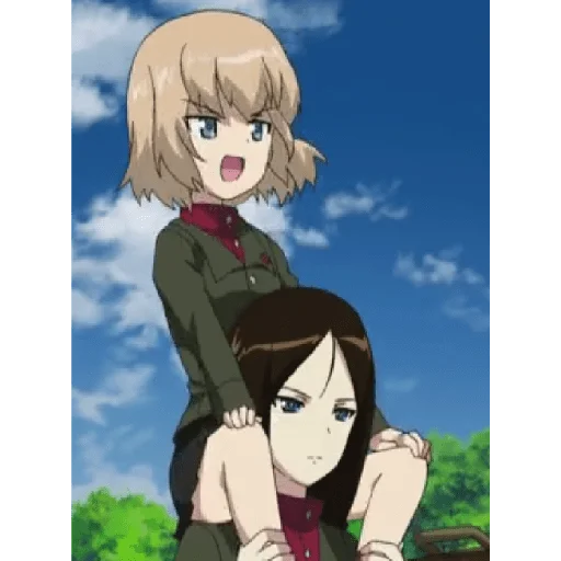 😄 Стикер «Katyusha ("Girls und Panzer") part 4» для Telegram
