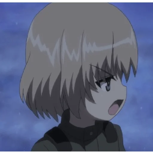 🫤 Стикер «Katyusha ("Girls und Panzer") part 4» для Telegram