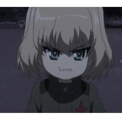 😠 Стикер «Katyusha ("Girls und Panzer") part 4» для Telegram