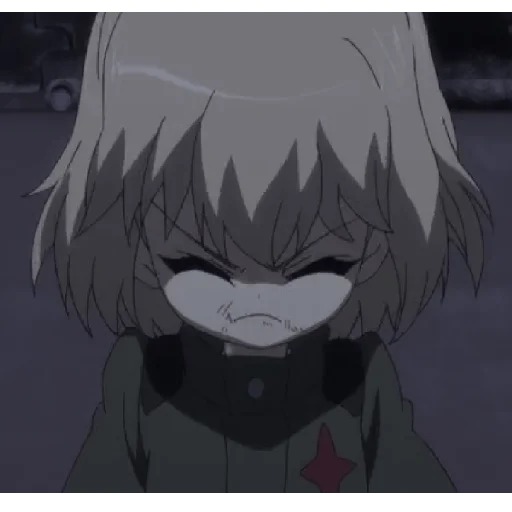 😤 Стикер «Katyusha ("Girls und Panzer") part 4» для Telegram