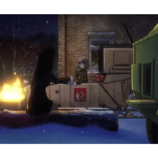 😲 Стикер «Katyusha ("Girls und Panzer") part 4» для Telegram