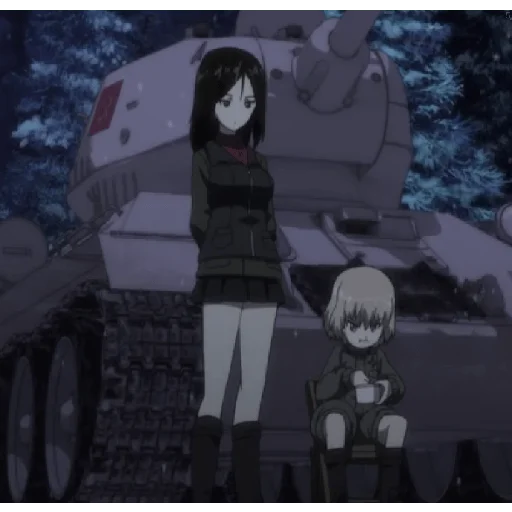 ❤️ Стикер «Katyusha ("Girls und Panzer") part 4» для Telegram