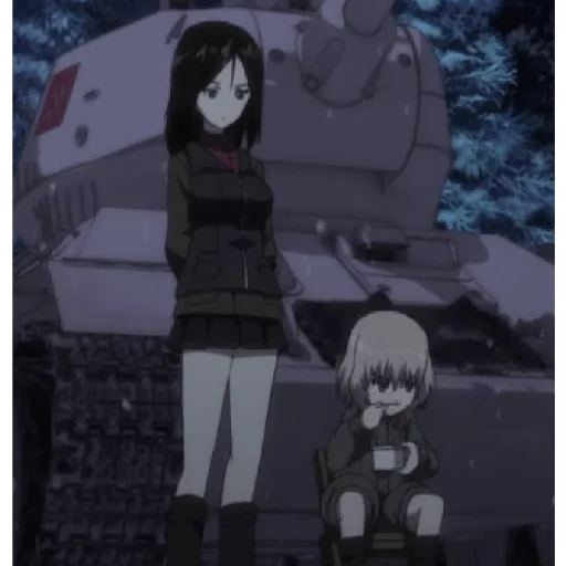 🍜 Стикер «Katyusha ("Girls und Panzer") part 4» для Telegram