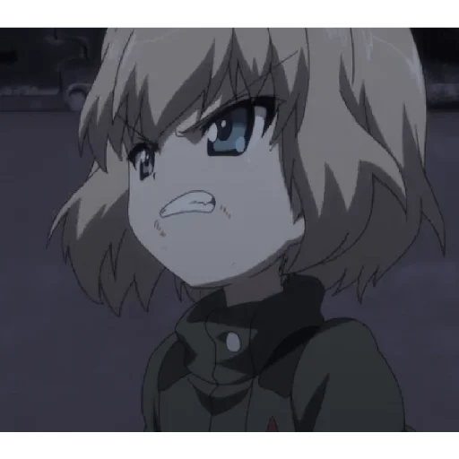 😡 Стикер «Katyusha ("Girls und Panzer") part 4» для Telegram