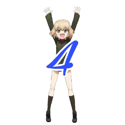 Стикерпак Katyusha ("Girls und Panzer") part 4 для Telegram