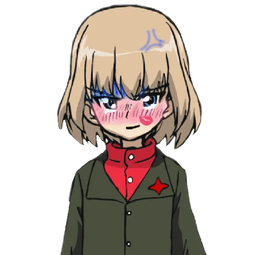 🤗 Стикер «Katyusha ("Girls und Panzer") part 4» для Telegram