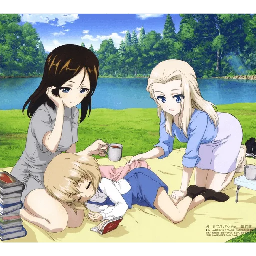 😴 Стикер «Katyusha ("Girls und Panzer") part 5» для Telegram