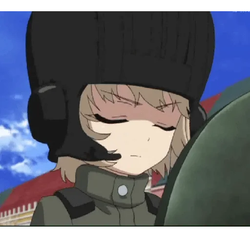 😔 Стикер «Katyusha ("Girls und Panzer") part 5» для Telegram