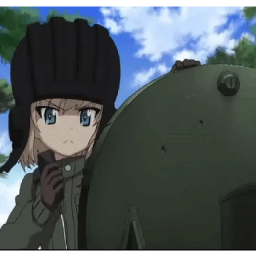 🤨 Стикер «Katyusha ("Girls und Panzer") part 5» для Telegram