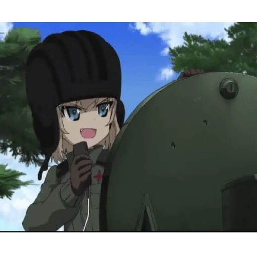 💪 Стикер «Katyusha ("Girls und Panzer") part 5» для Telegram