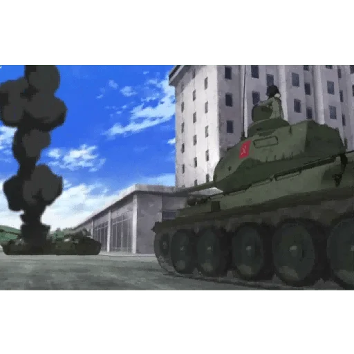 🚘 Стикер «Katyusha ("Girls und Panzer") part 5» для Telegram