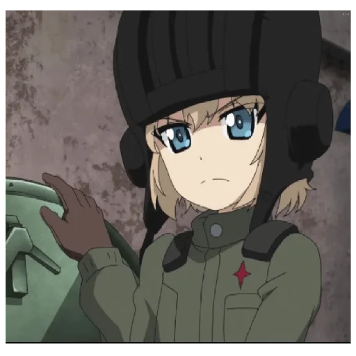 😠 Стикер «Katyusha ("Girls und Panzer") part 5» для Telegram