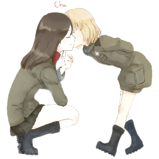 💋 Стикер «Katyusha ("Girls und Panzer") part 5» для Telegram