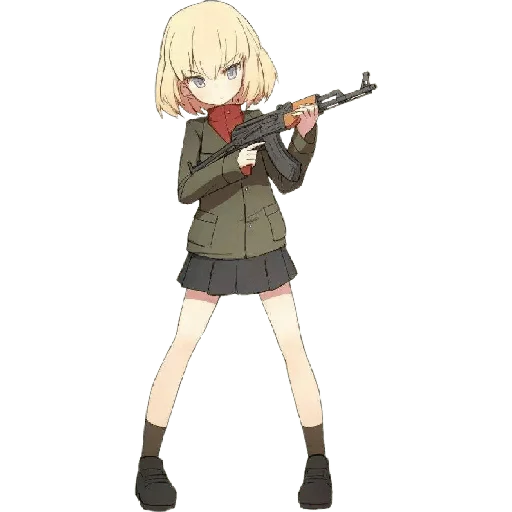 🔫 Стикер «Katyusha ("Girls und Panzer") part 6» для Telegram