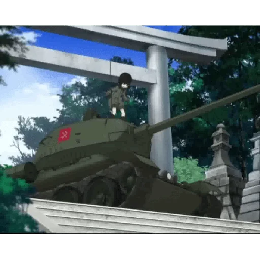 🫨 Стикер «Katyusha ("Girls und Panzer") part 6» для Telegram