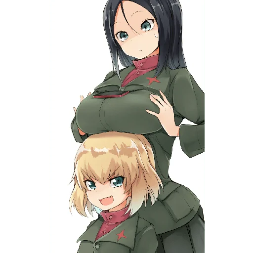❤️‍🔥 Стикер «Katyusha ("Girls und Panzer") part 6» для Telegram