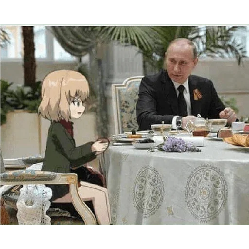 🍽 Стикер «Katyusha ("Girls und Panzer") part 6» для Telegram
