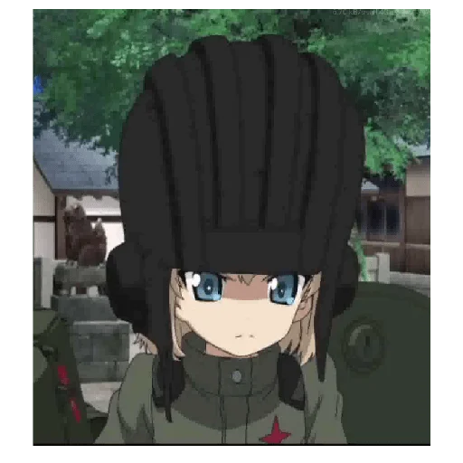 ☹️ Стикер «Katyusha ("Girls und Panzer") part 6» для Telegram
