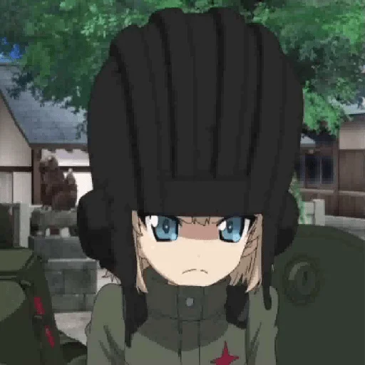 😠 Стикер «Katyusha ("Girls und Panzer") part 6» для Telegram