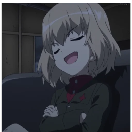 😄 Стикер «Katyusha ("Girls und Panzer") part 6» для Telegram