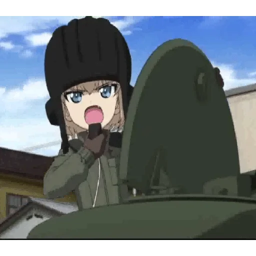 😤 Стикер «Katyusha ("Girls und Panzer") part 6» для Telegram