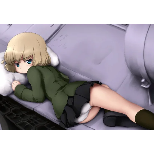 🥱 Стикер «Katyusha ("Girls und Panzer") part 6» для Telegram